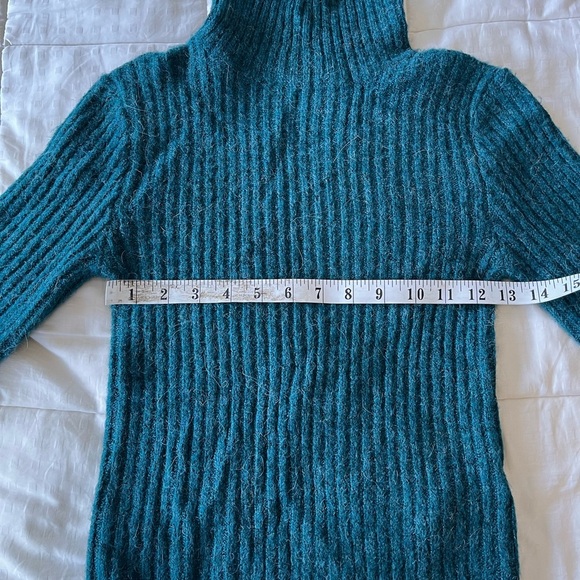 NWT Happily Grey Alpaca Blend Ribbed Turtleneck Sweater S - Picture 10 of 10
